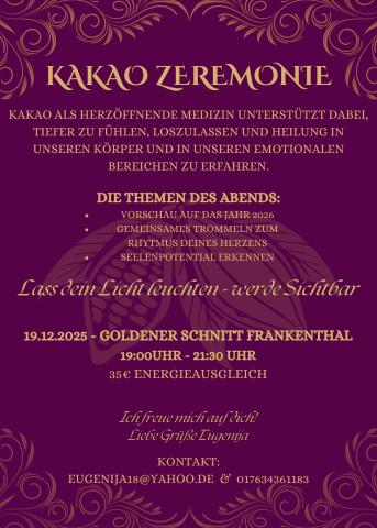 Kakao-Zeremonie mit Eugenija